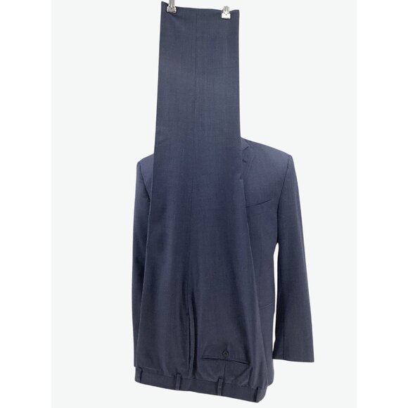 Brooks Brothers Mens Navy Wool Blend Two-Button Suit Blazer Size 46R Pant 40W/32 - Picture 8 of 15